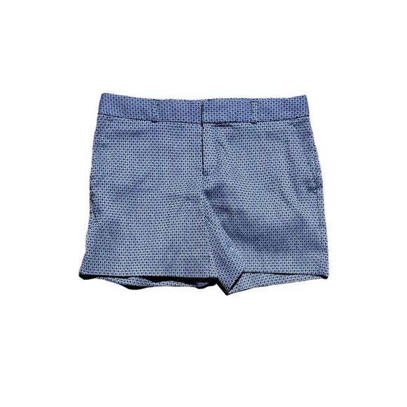 BANANA REPUBLIC Blue Patterned Shorts Size 2 - Picture 1 of 4